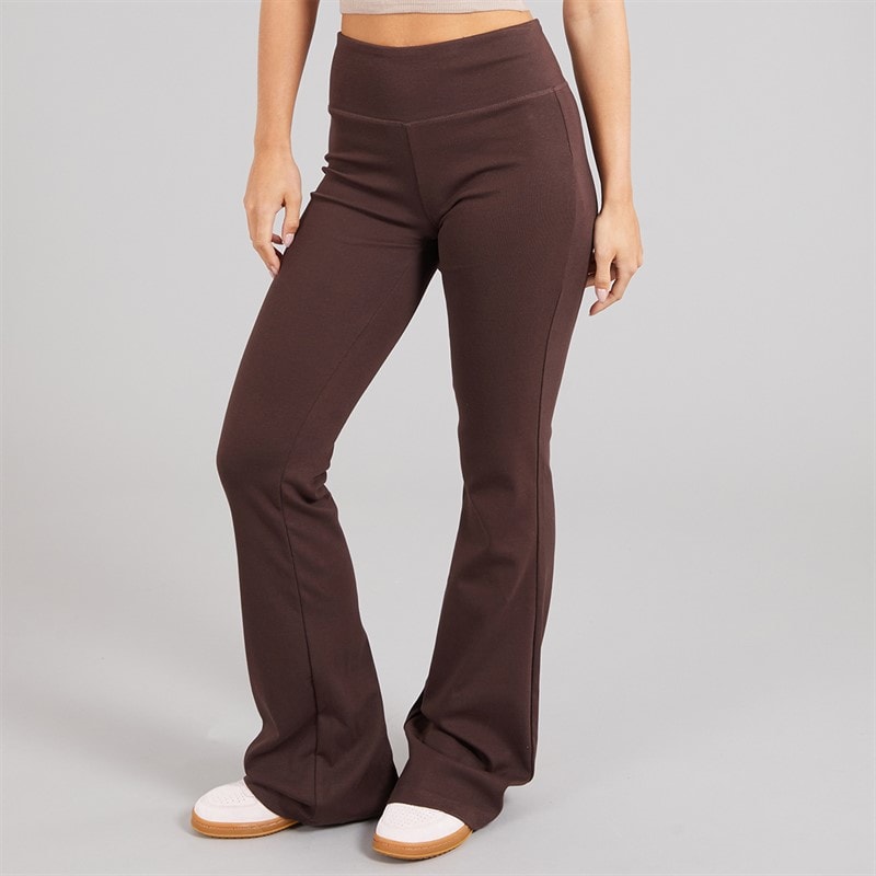 Brave Soul Womens Jane Yoga Pants Chocolate