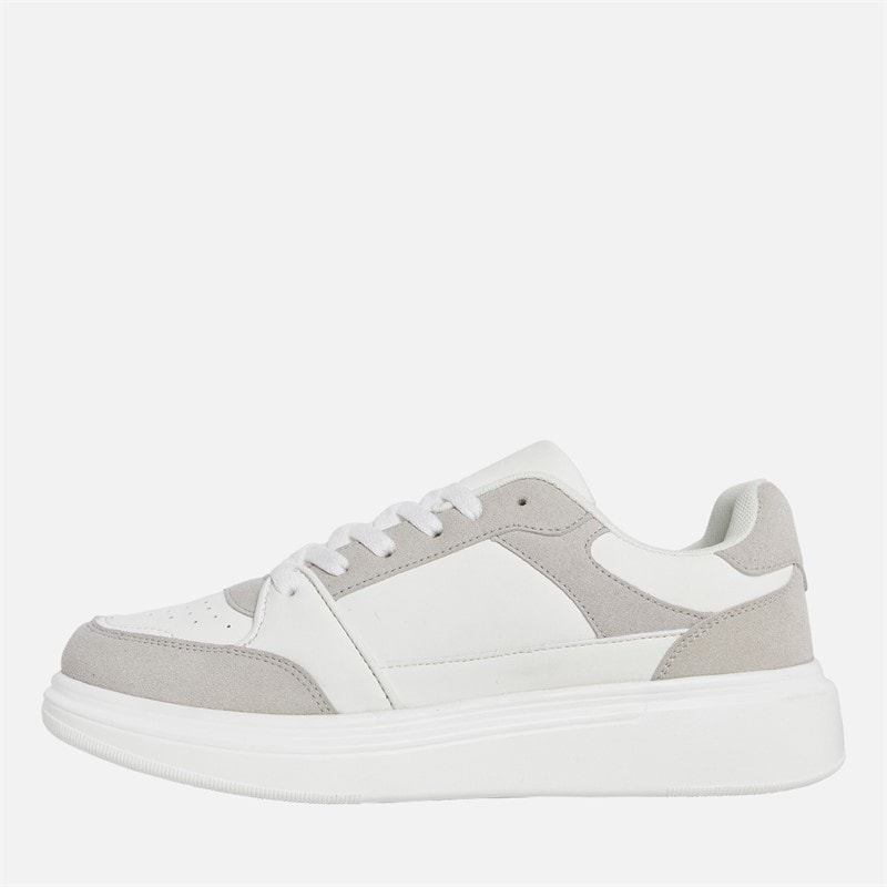 Brave Soul Mens Jax PU Trainers White