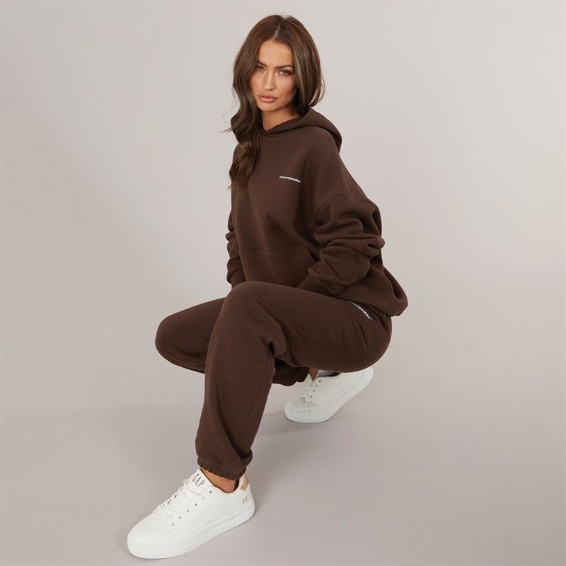 Closure London Womens Core Logo Tracksuit Coffee Bean
