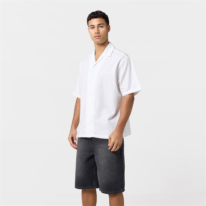 Closure London Mens Linen Shirt White