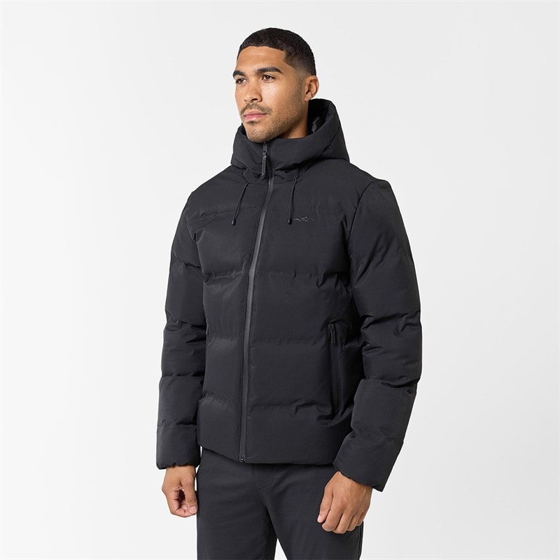 Closure London Mens Heat Seal Puffer Coat Black