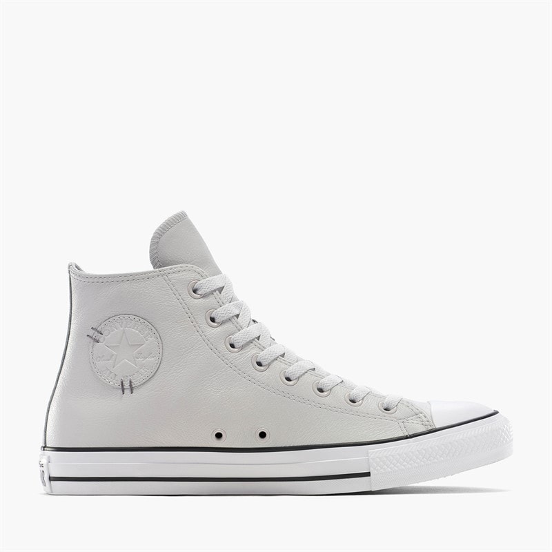 Converse Chuck Taylor All Star Hi Leather Trainers Barely Grey/Barely Grey