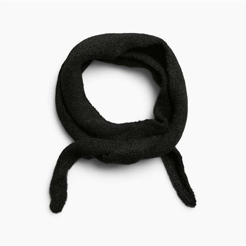 Pieces Womens Olivia Mini Scarf Black