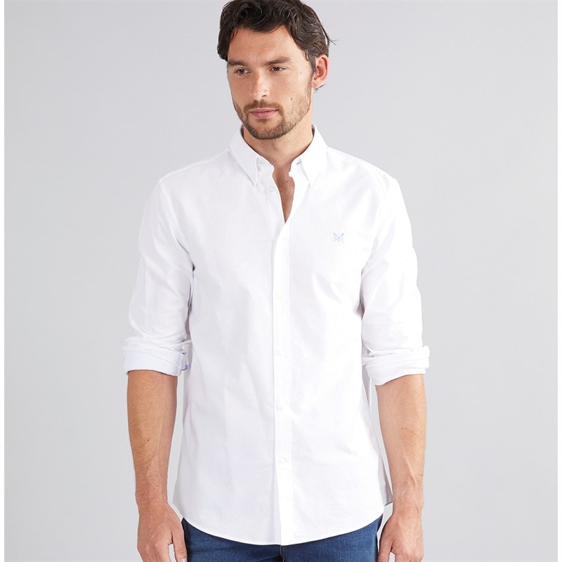 Crew Clothing Mens Classic Fit Oxford Shirt White
