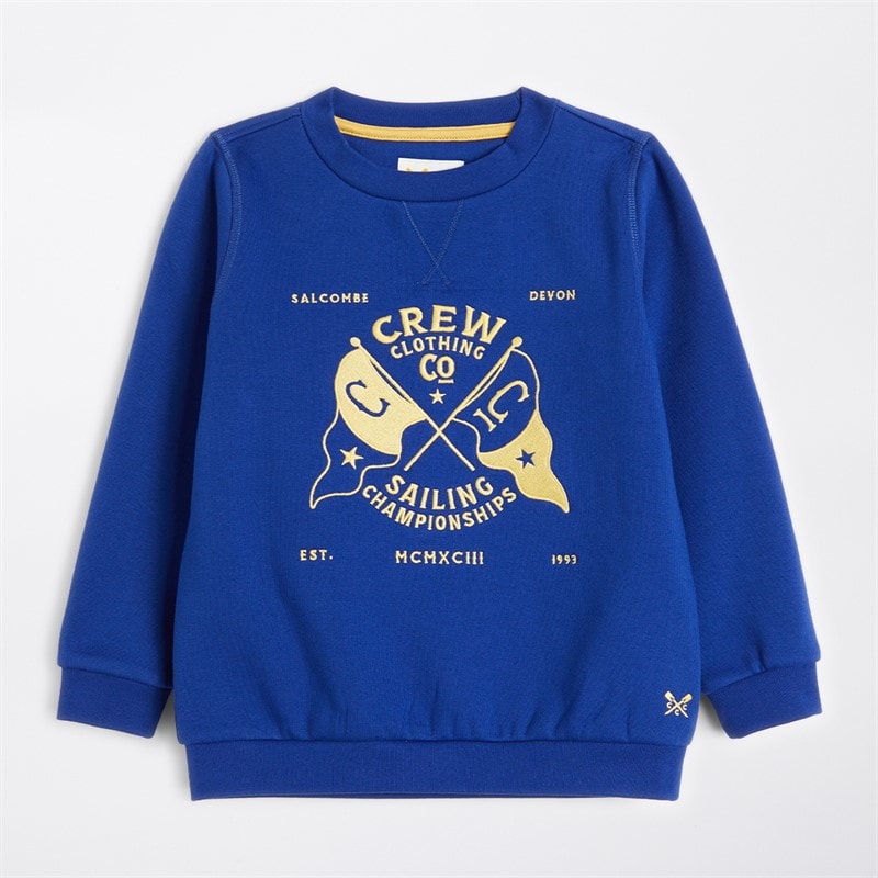 Crew Clothing Boys Crew Sweatshirt Sodalite Blue