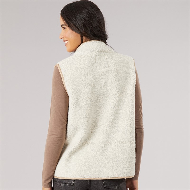 Crew Clothing Womens Borg Gilet Grey Morn