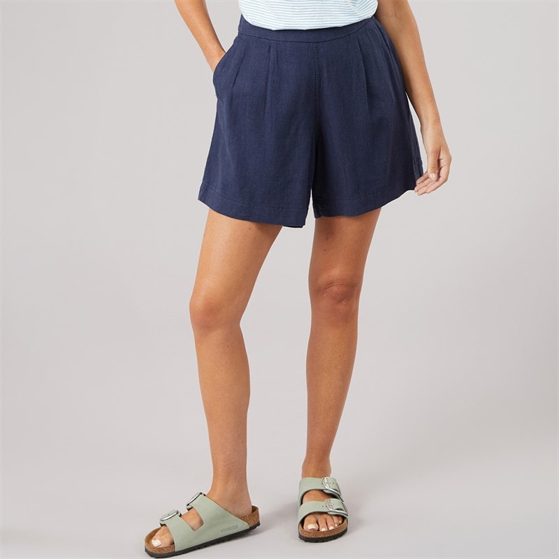 Crew Clothing Womens Wide Leg Shorts Hrtnavy