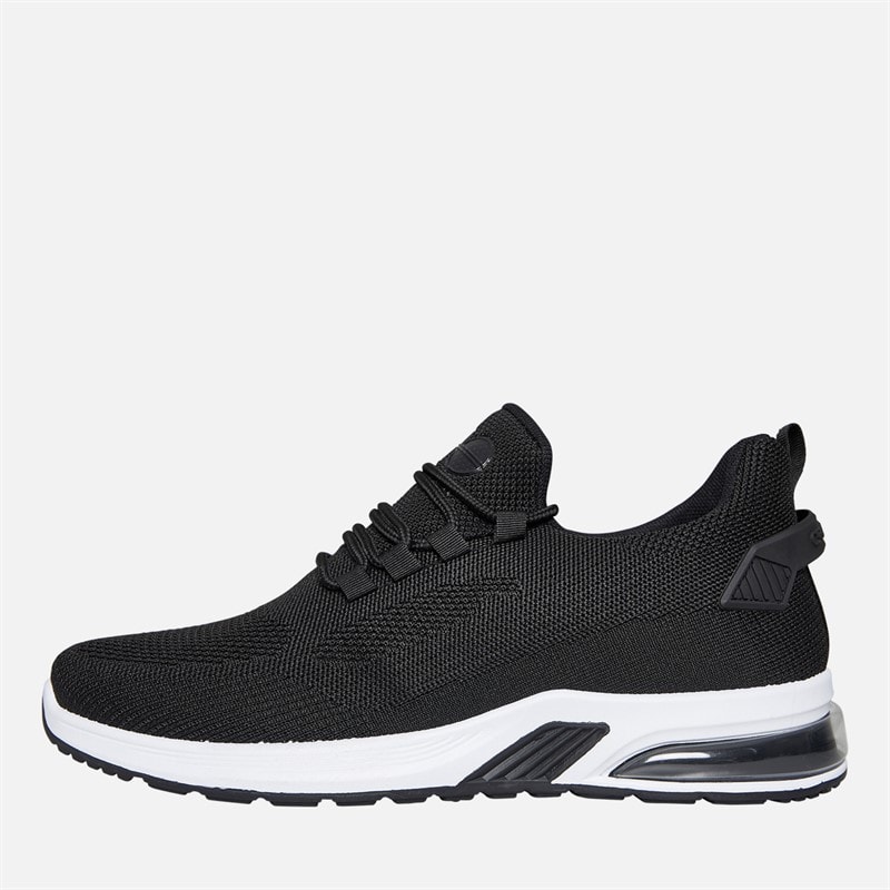Crosshatch Mens Sandholt Trainers Black