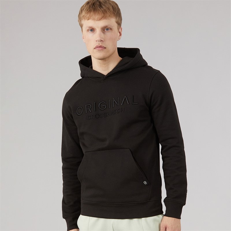 Crosshatch Mens Haromere Hoodie Black
