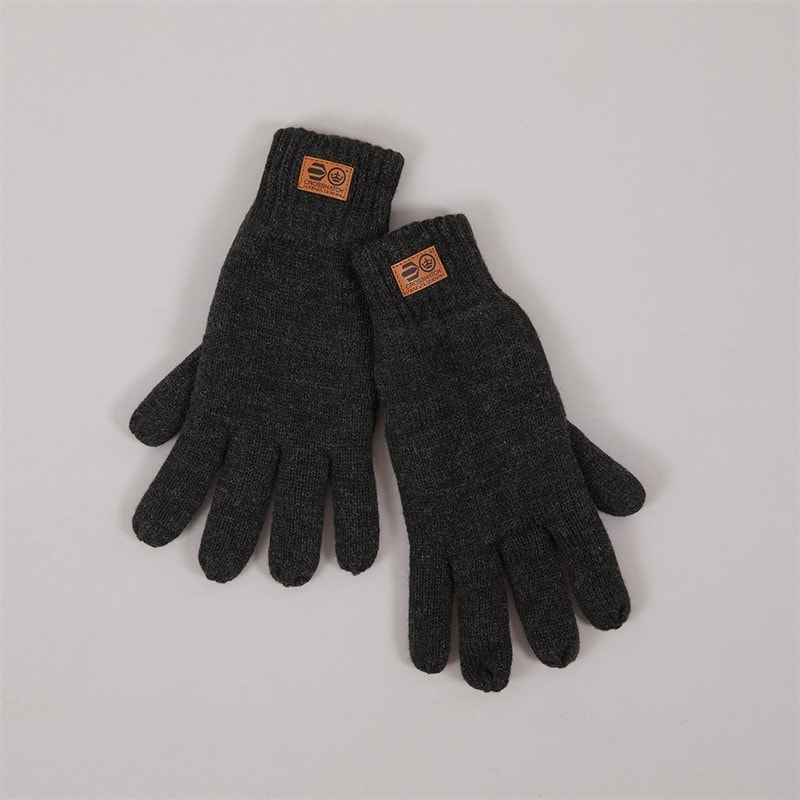 Crosshatch Mens 3M Thinsulate Gloves Charcoal Mix