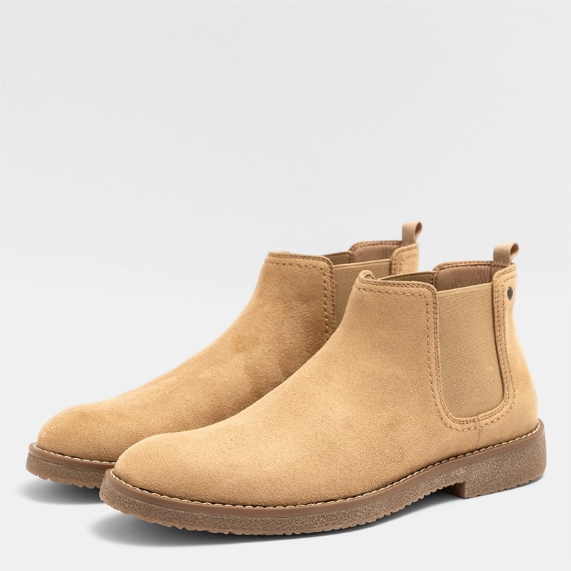 Deakins Mens Oakwood Chelsea Boots Sand