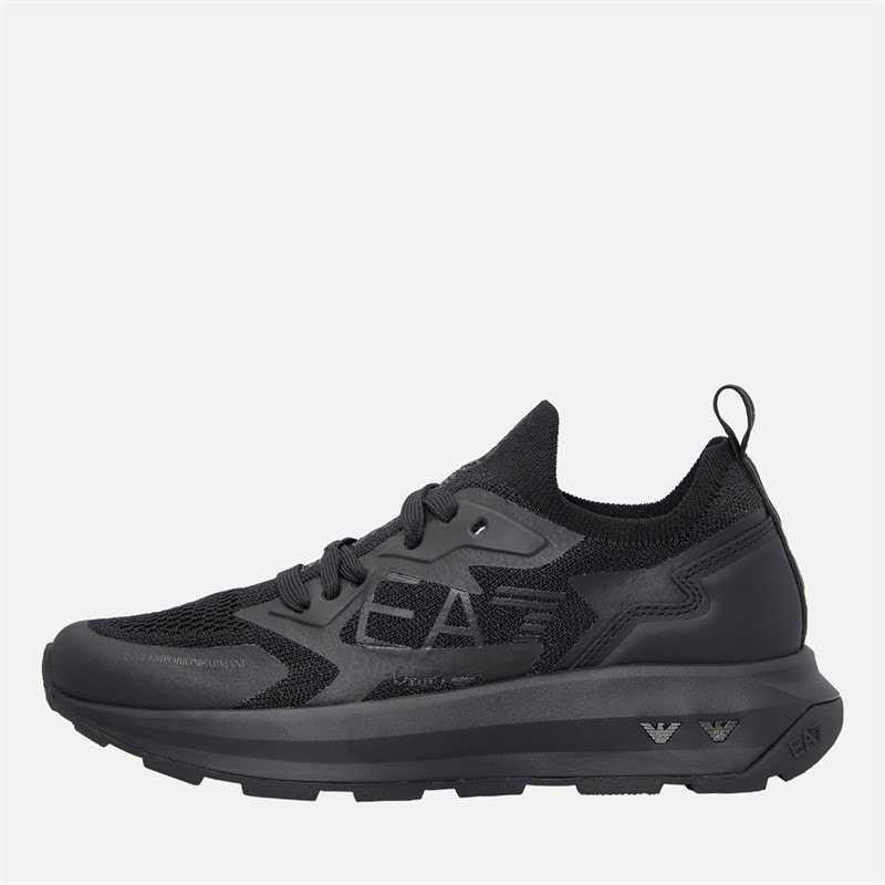EA7 Junior Boys Trainers Triple Black