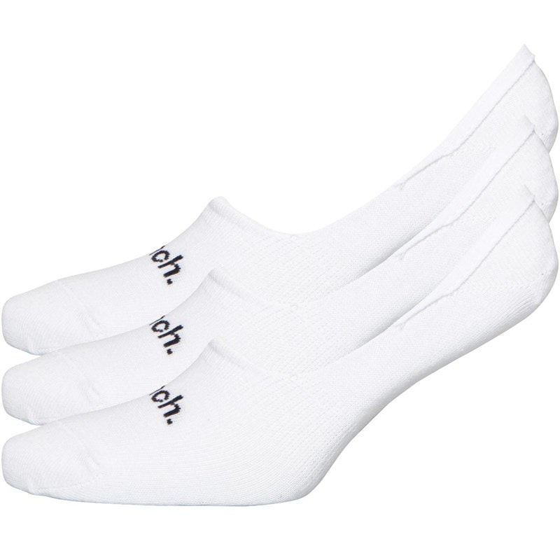 Bench Womens Prina Three Pack Invisible Socks A White