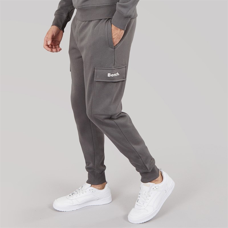 Bench Mens Fargo Cargo Joggers Steel Grey
