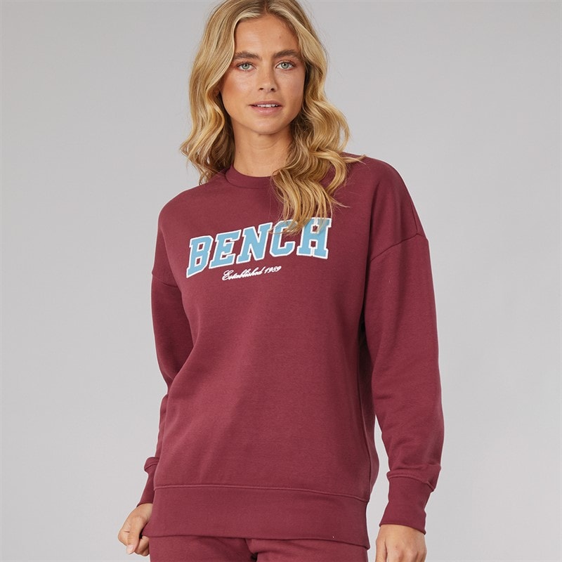 Bench Womens Ercie Sweatshirt Burgundy
