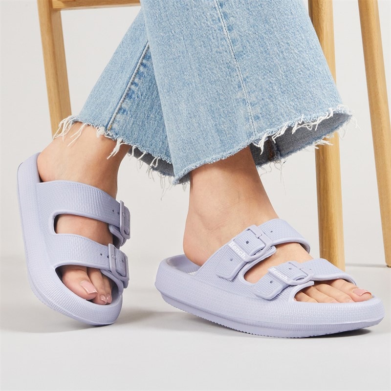 Bench Womens Ibbette Dual Strap Sandals Lilac