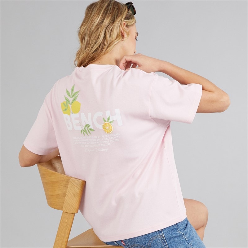 Bench Womens Kassa Oversized T-Shirt Pink