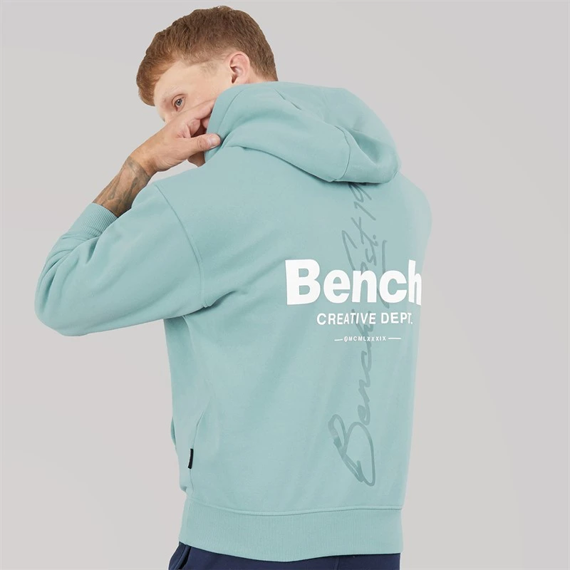 Bench Mens Bardel Oversized Hoodie Powder Blue
