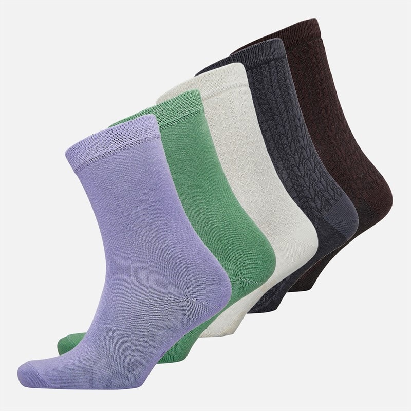 Bench Womens Irsta Five Pack Socks Mixed