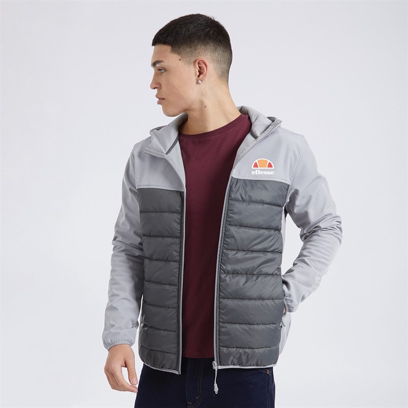 Ellesse Mens Timmari Hybrid Jacket Dark Grey