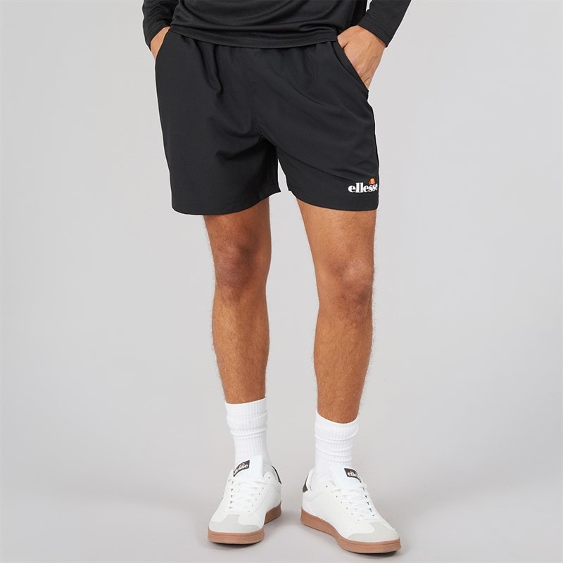 Ellesse Mens Beveth 7 Inch Running Shorts Black