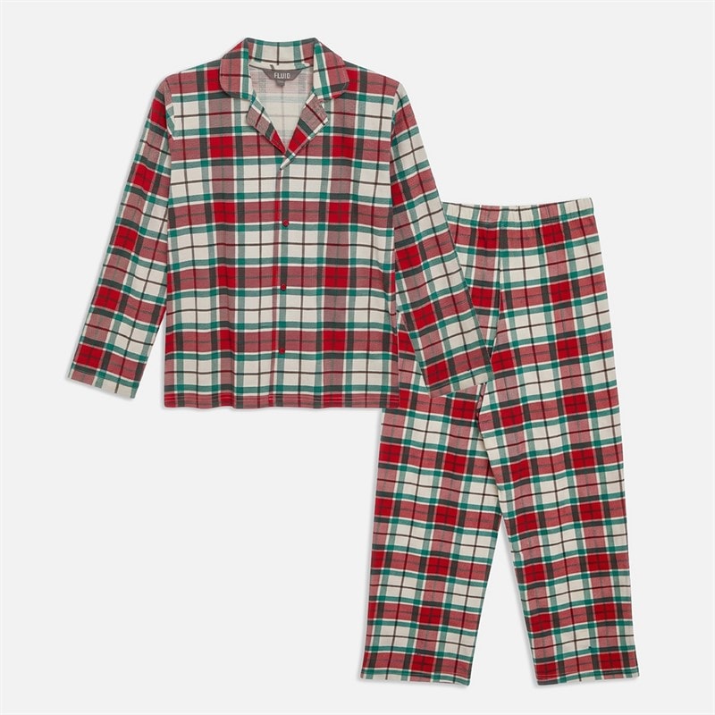 Fluid Junior Family Jersey Checked Set Multi Check