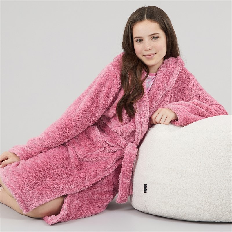Board Angels Girls Dressing Gown Pink