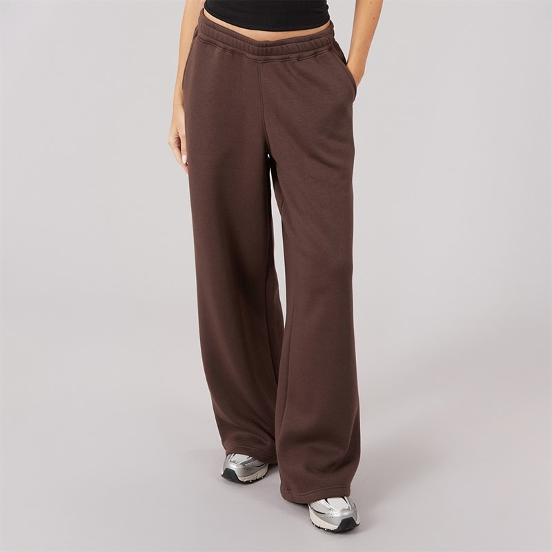 Board Angels Womens Open Hem Joggers Chocolate