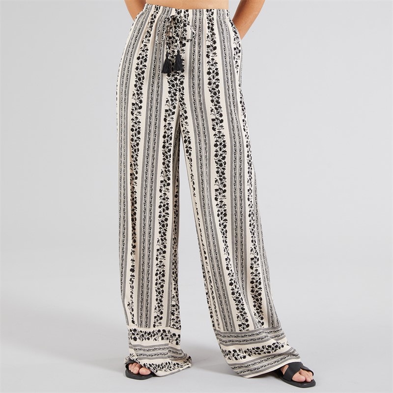 Board Angels Womens Wide Leg Trousers Multi