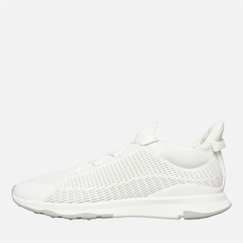 FitFlop Mens Vitamin FFX Mens Knit Sports Trainers Urban White/Tiptoe Grey