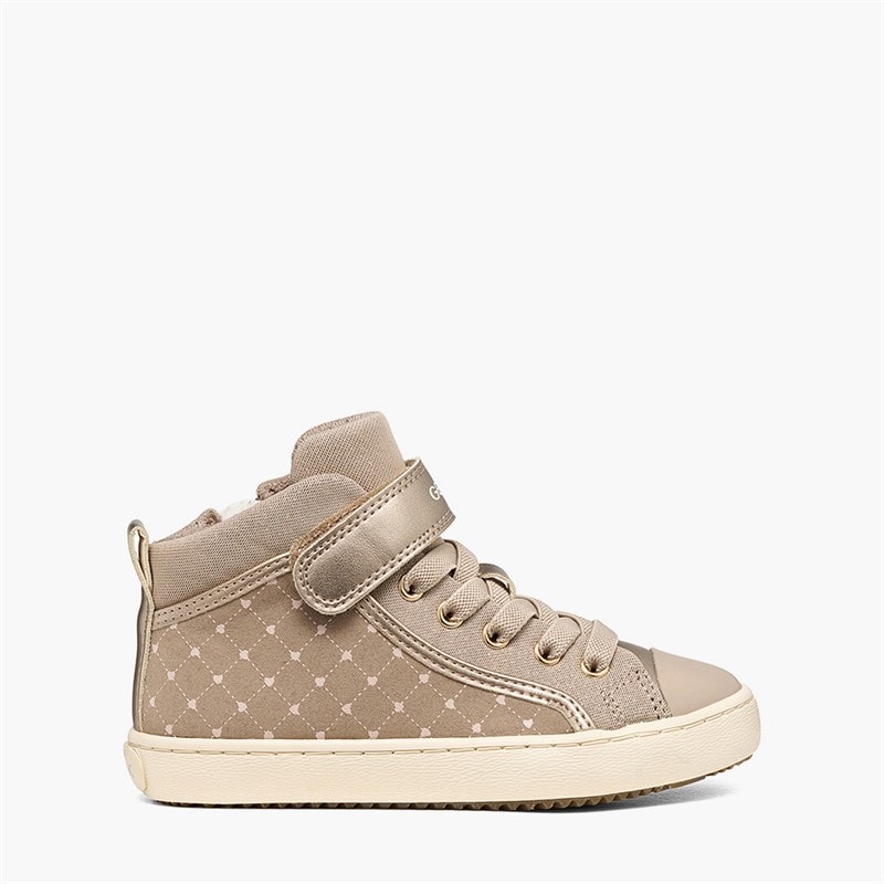 GEOX Infant Girls Kalispera Trainers Dark Beige