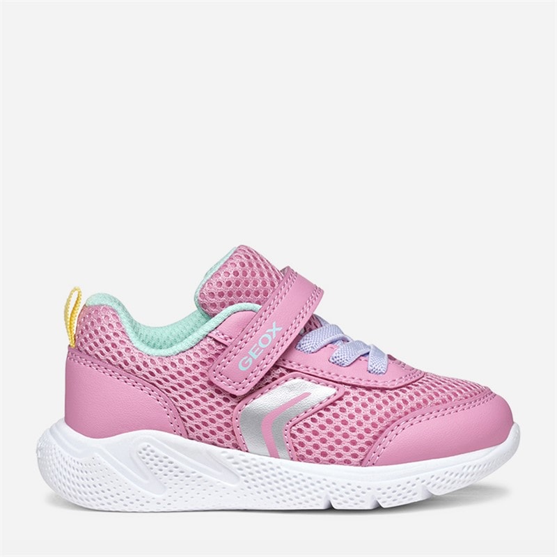 GEOX Infant Girls Sprintye Trainers Pink/Watersea