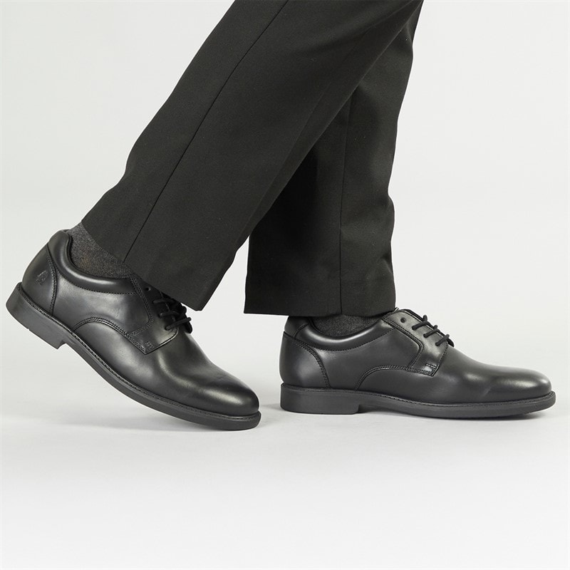 Hush Puppies Mens Matteo Plain Toe Shoes Black