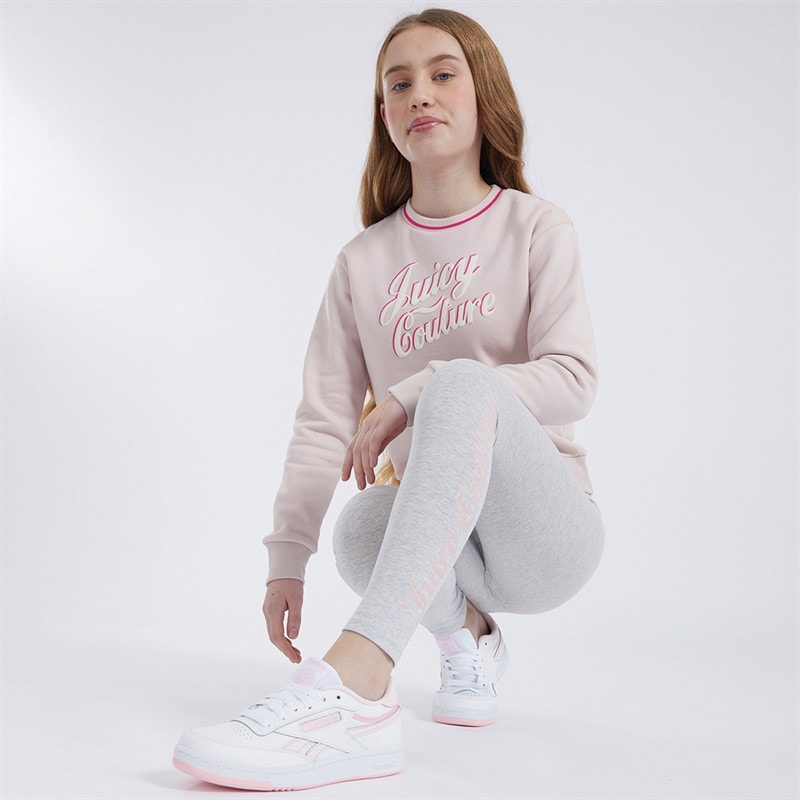 Juicy Couture Girls Sweatshirt And Leggings Set Strawberry Cream