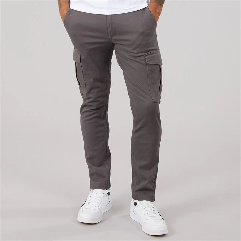 JACK & JONES Mens Marco Dean Cargo Pants Asphalt