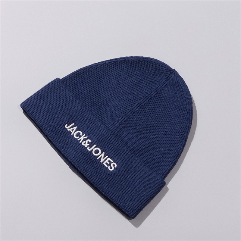 JACK & JONES Mens Jacbilly Beanie Navy Blazer