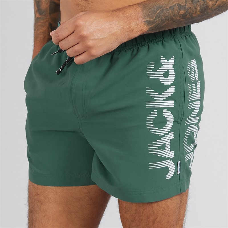 JACK & JONES Mens Aruba Jones Swim Shorts Mallard Green