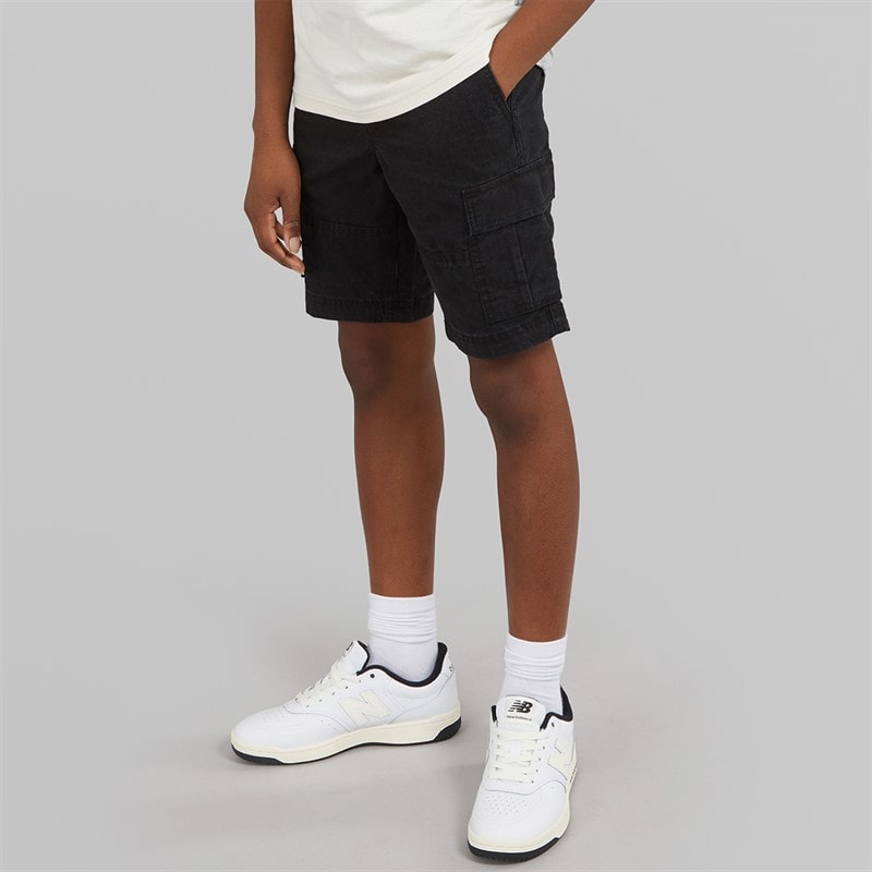 JACK & JONES Boys Zeus Cargo Shorts Black