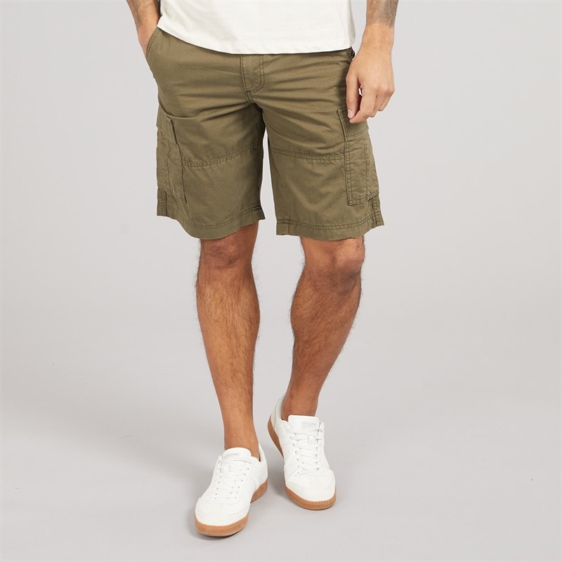 JACK & JONES Mens Cole Mateo Cargo Shorts Olive Night