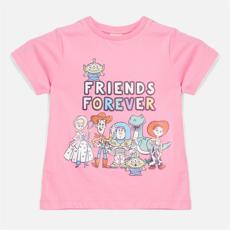 Toy Story Girls Friends Forever T-Shirt Pink