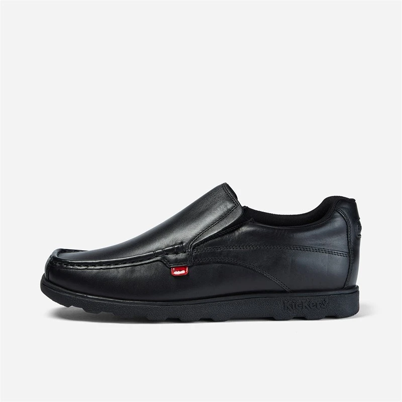 Kickers Mens Fragma Slip Shoes Black