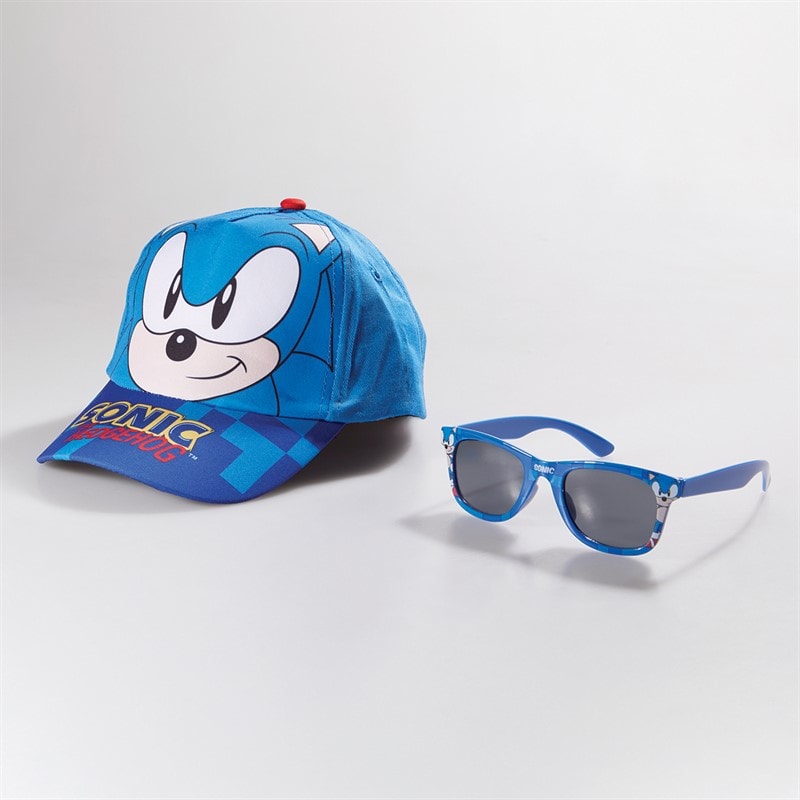 Sonic Boys Sunglasses And Cap Set Blue