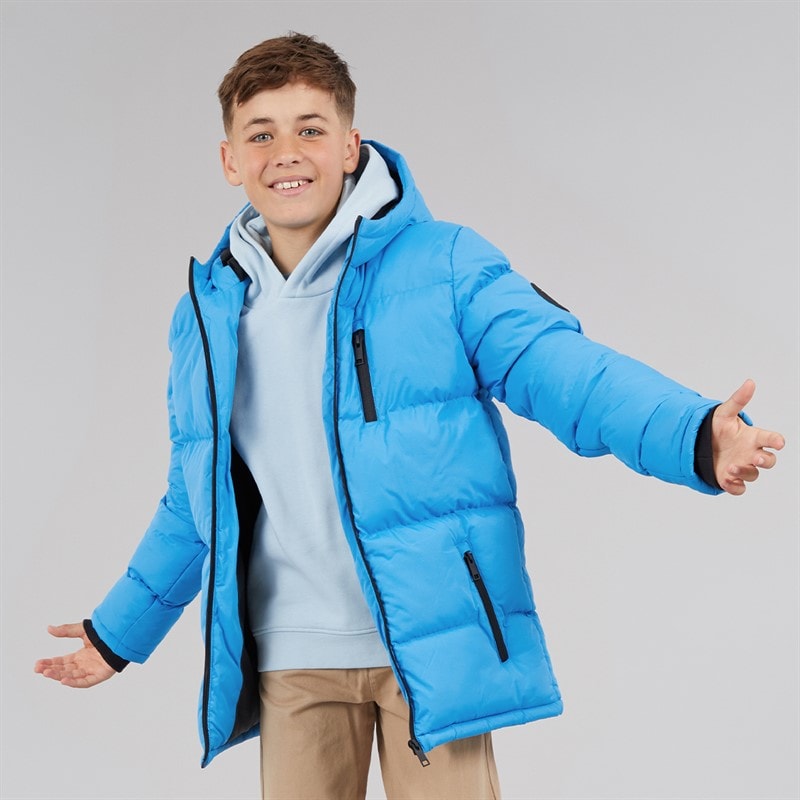 Kangaroo Poo Boys Padded Jacket Blue