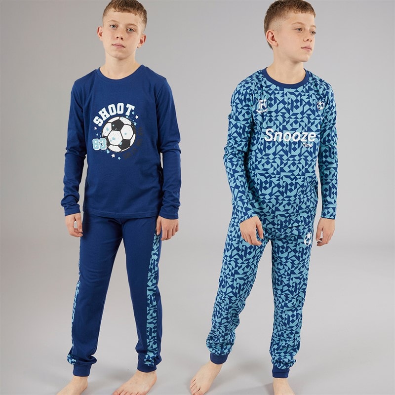 Kangaroo Poo Boys Two Pack Football Pyjama Sets Multi