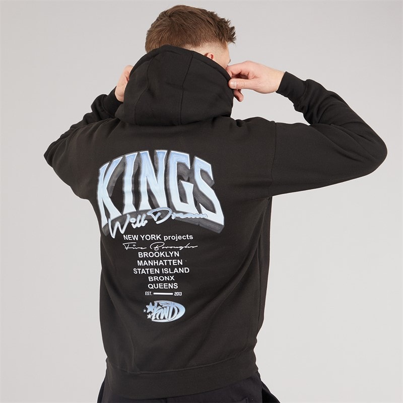Kings Will Dream Mens Kingteam Hoodie Black