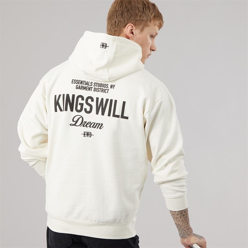 Kings Will Dream Mens Studio Garment District Hoodie Off White