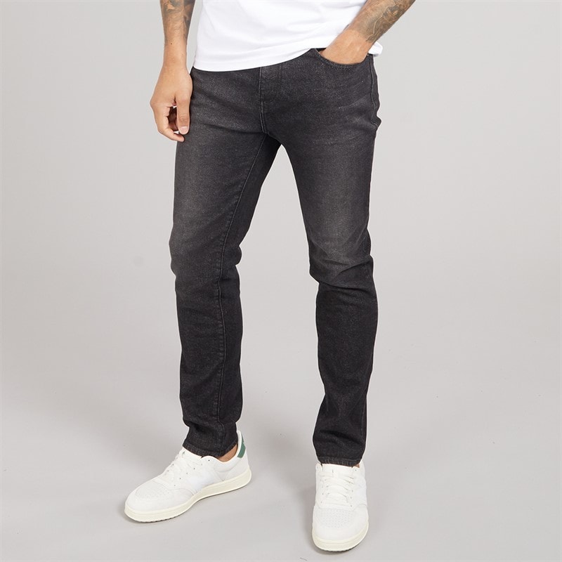 Lyle And Scott Vintage Mens Slim Fit Jeans Jet Black