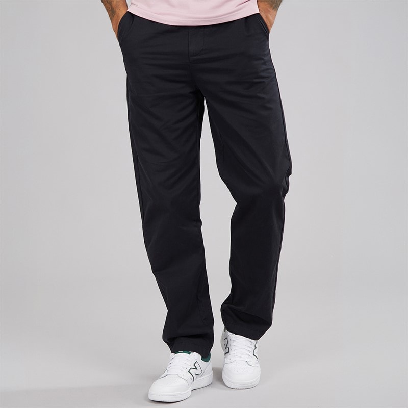 Lyle And Scott Vintage Mens Drawstring Tapered Chinos Jet Black