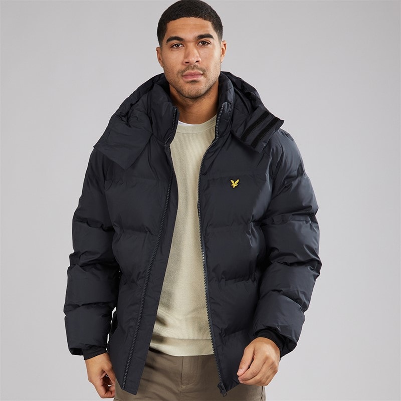 Lyle And Scott Vintage Mens Welded Puffer Jacket Jet Black