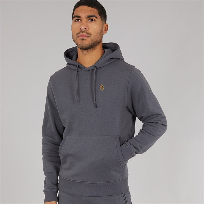 LUKE 1977 Mens Sneaker Freak Hoodie Charcoal